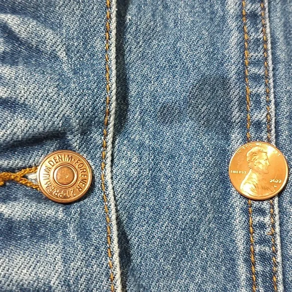 Forever 21 Custom Patch Jean Jacket - Picture 5 of 5